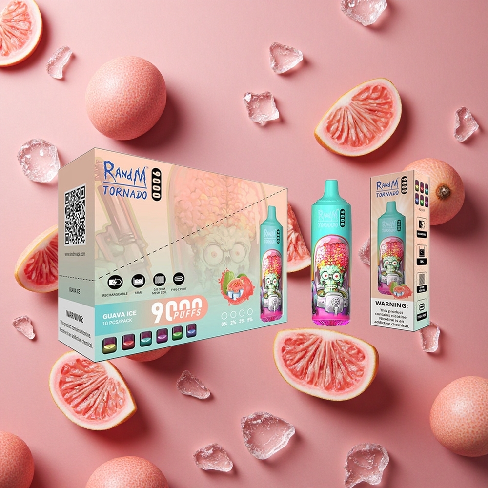 RandM Fumot Tornado 9000 Puffs Guava Ice RGB Mesh