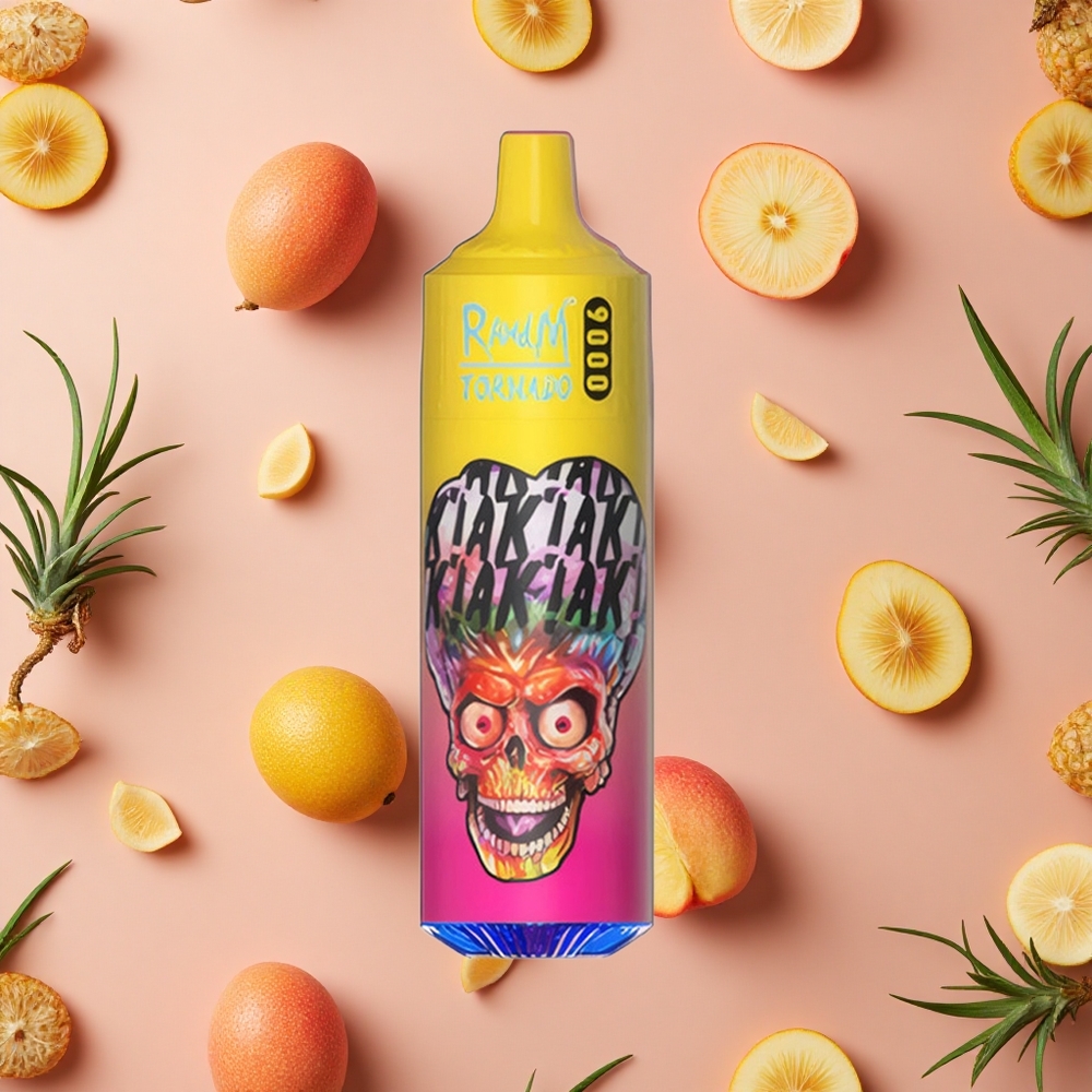 RandM Fumot Tornado 9000 Puffs Peachy Mango Pineapple Mesh Coil