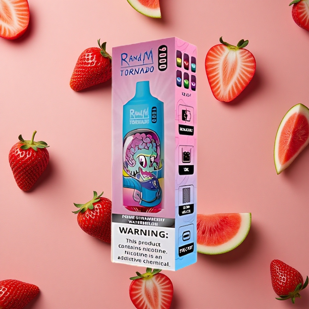 RandM Fumot Tornado 9000 Puffs Strawberry Watermelon Mesh Coil