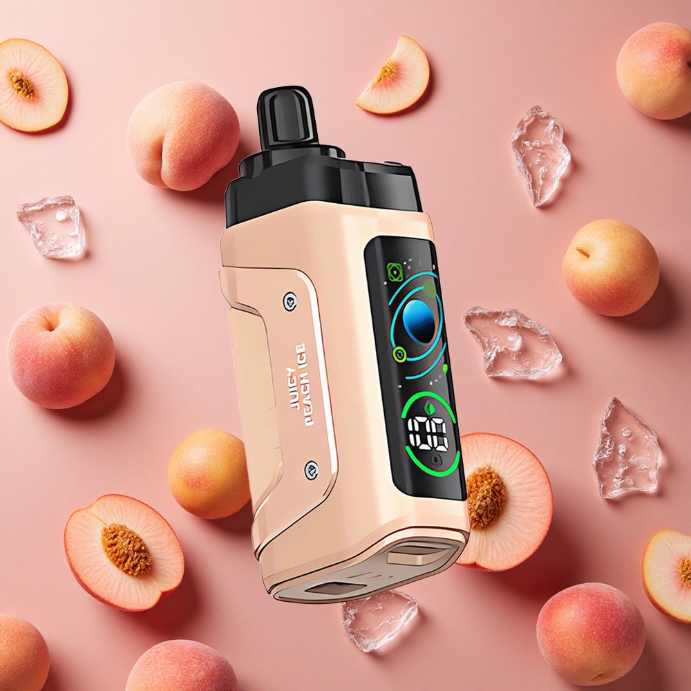 Razz Bar 45000 Puffs Juicy Peach Ice Adjustable Airflow Type-C Rechargeable