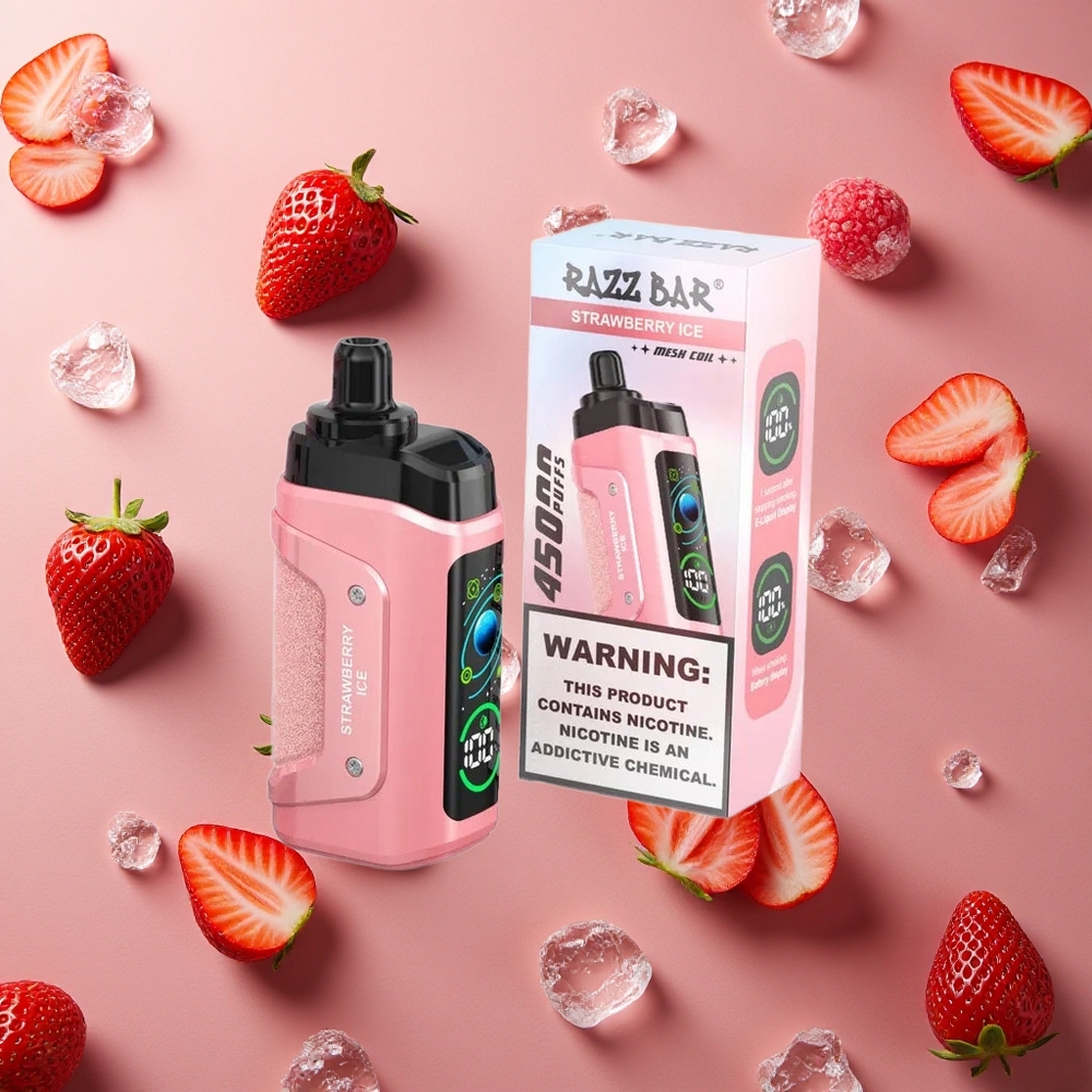 Razz Bar 45000 Puffs Strawberry Ice Adjustable Airflow
