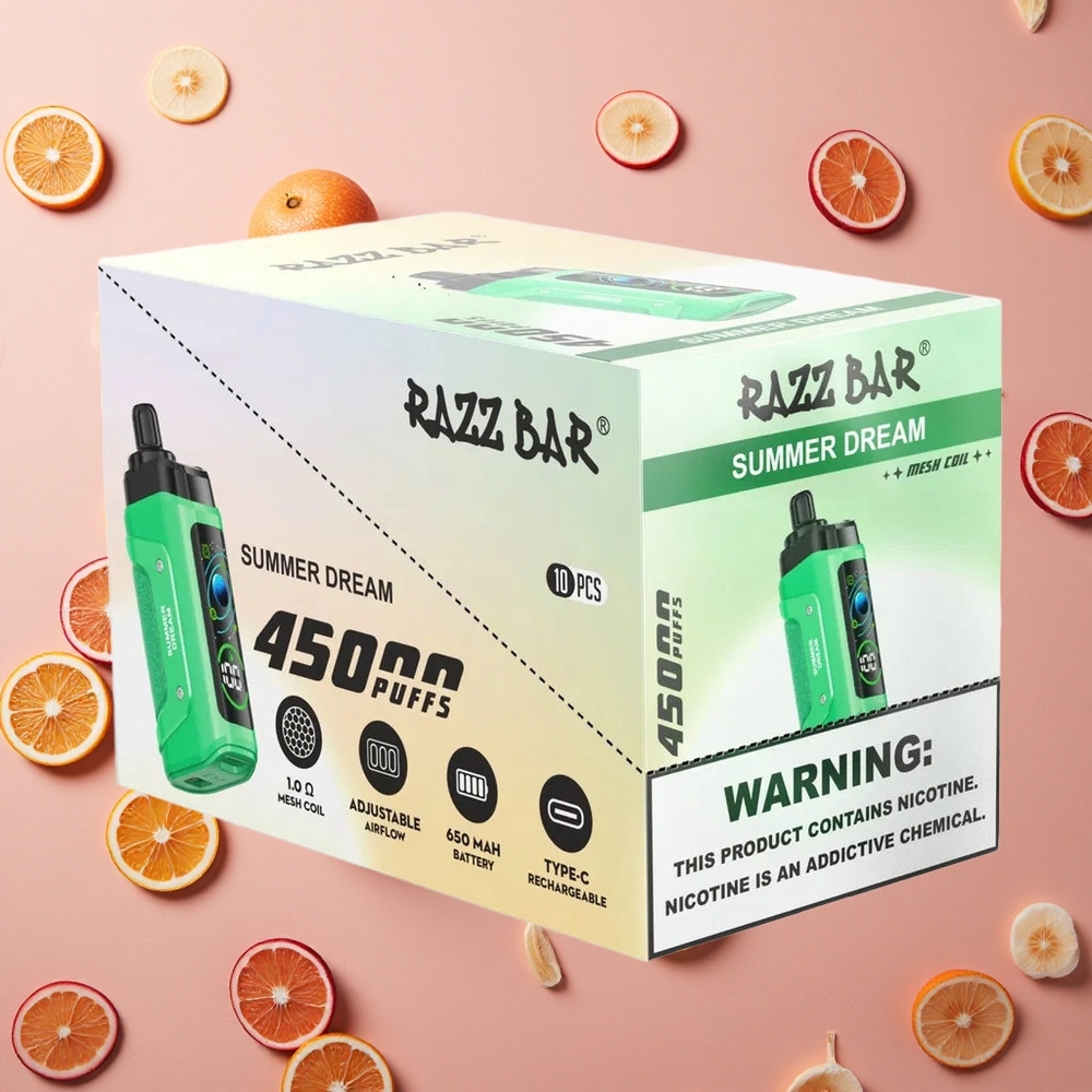 Razz Bar 45000 Puffs Summer Dream 1.0 Ohm Mesh 20mg