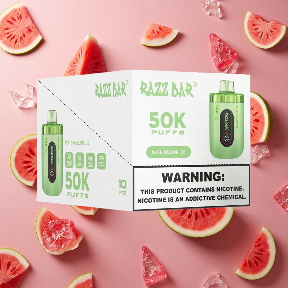 Razz Bar 50K Puffs Watermelon Ice Mesh Coil