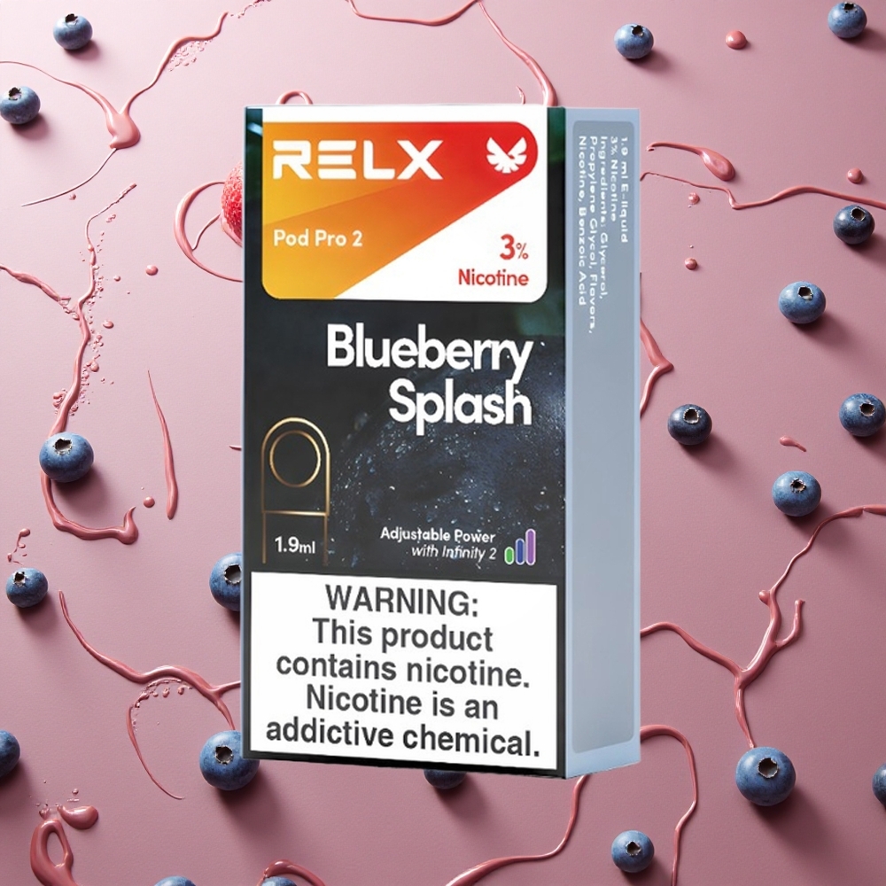 RELX Pod Pro 2 600 Puffs Blueberry Splash 3% Nicotine 1.9ml