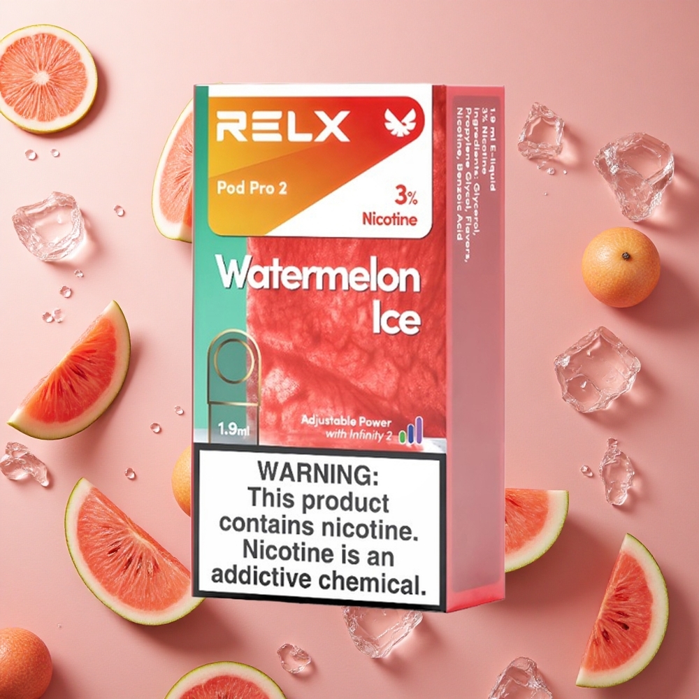 RELX Pod Pro 2 600 Puffs Water Melon Ice 3% Nicotine 1.9ml