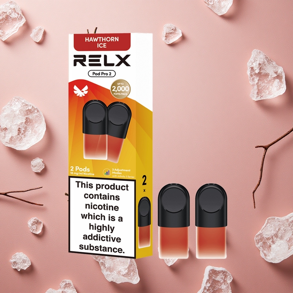 Relx Pod Pro 2 600 Puffs Hawthorn Ice 1.9ml 3 Voltage Adjustment
