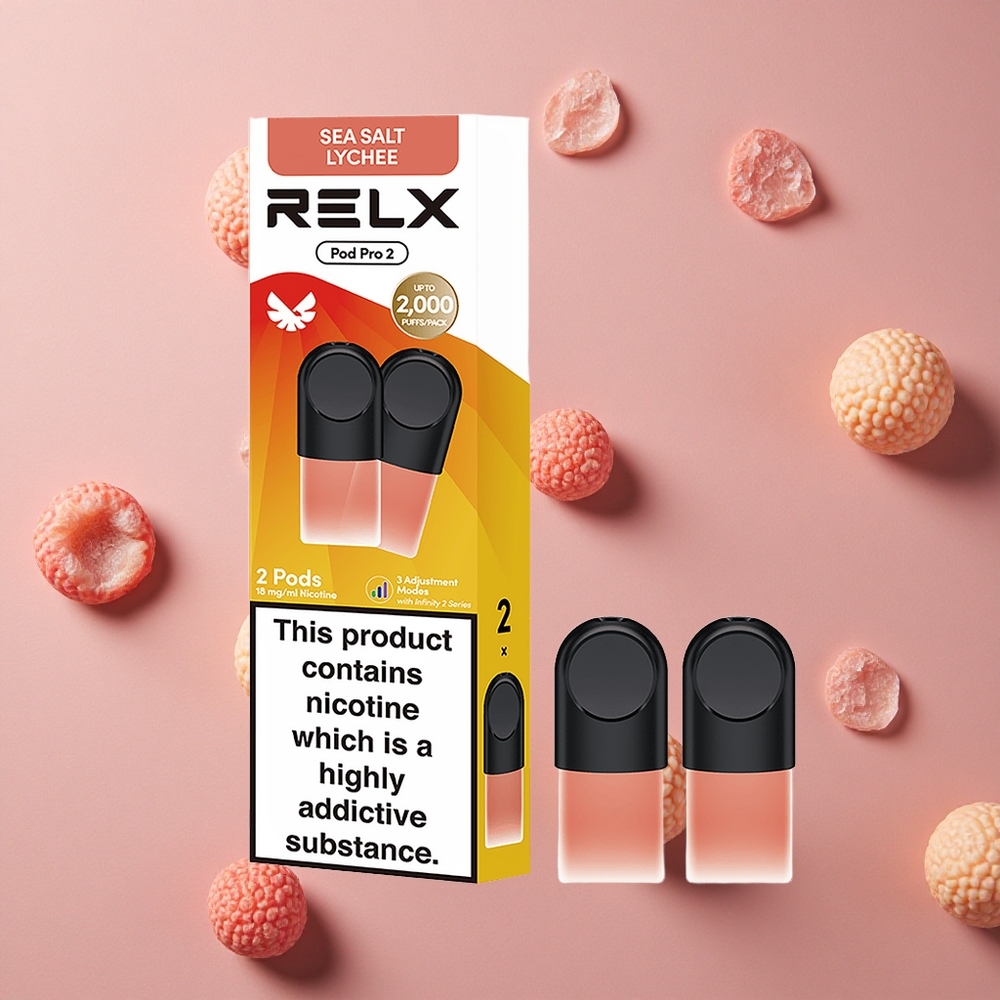 Relx Pod Pro 2 600 Puffs Lychee 1.8% 3 Voltage
