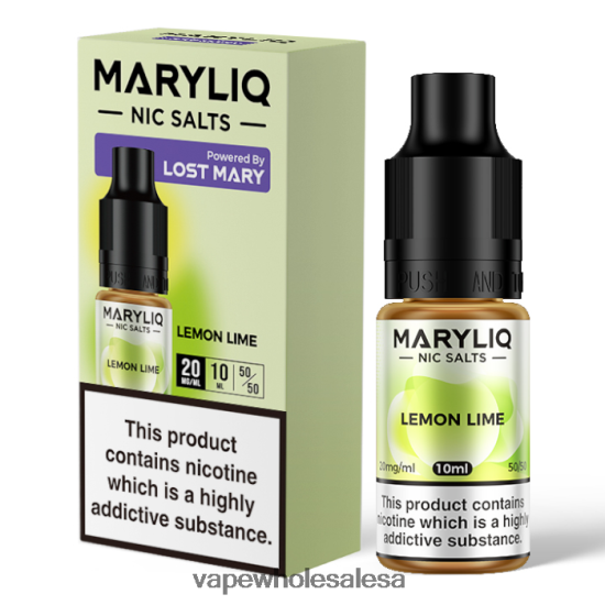 Vape Wholesale Global 6ZT848447 Lemon Lime LOST MARY MARYLIQ Nic Salts - 10ml - 20mg