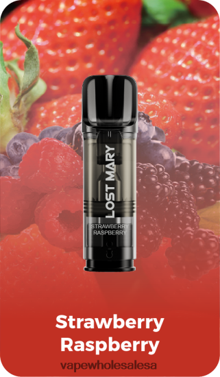 Vape Wholesale Suppliers 6ZT848431 Strawberry Raspberry LOST MARY Tappo Pre-Filled Replacement Pods