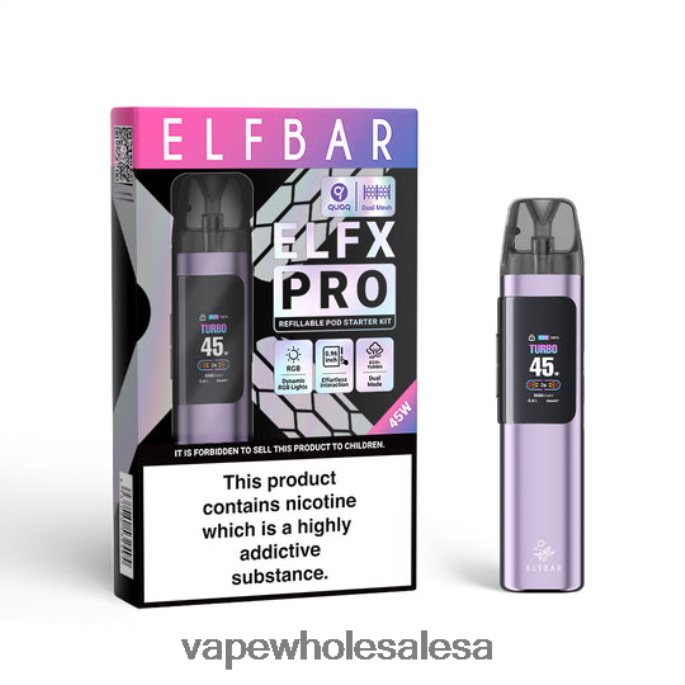 ELFBAR ELFX Pro Open Pod Device Purple 2RPH6Z2 Vape Wholesale South Africa